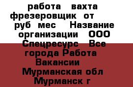 работа . вахта. фрезеровщик. от 50 000 руб./мес. › Название организации ­ ООО Спецресурс - Все города Работа » Вакансии   . Мурманская обл.,Мурманск г.